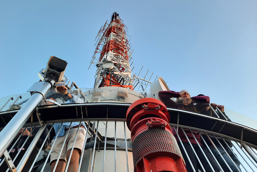 Fernsehturm Stuttgart Antennenmast 27.09.23 - Foto Anne Haasis